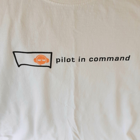 Pilot in Command T-shirt, White, Size Large - Picture 3 of 5